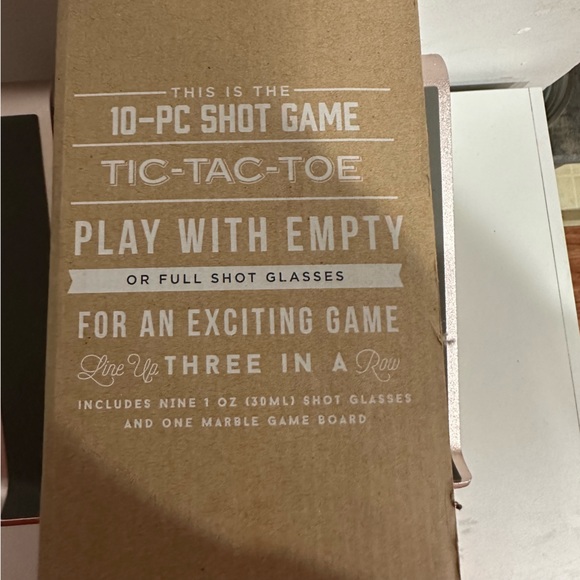 Marble Tic-Tac-Toe Drinking Game - Picture 4 of 5